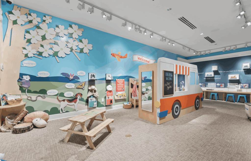 an interactive exhibit in Richmond showcasing Virginia's history